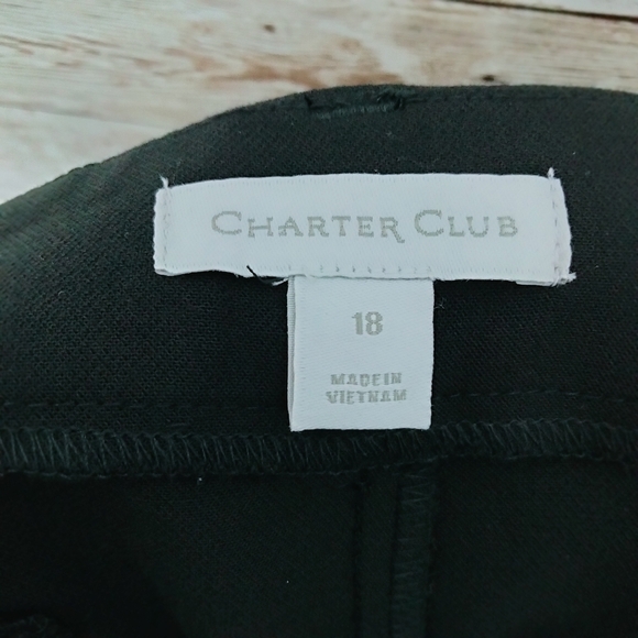 Charter Club Trouser Sz 18 Belt Tummy Slimming 866 - Picture 5 of 8